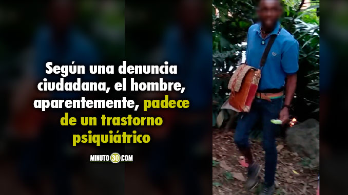 Sorprendieron a supuesto pirómano que intentó iniciar un incendio en Laureles