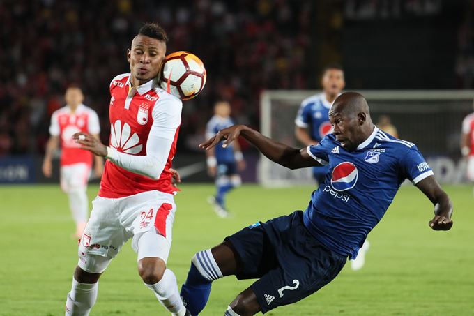 FOTOS: Santa Fe y Millonarios no se hacen daño en primer partido de octavos de la Sudamericana 3 sudamericana2