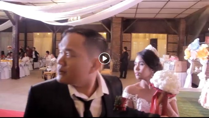 VIDEO: Pasó de ser un matrimonio soñado a pesadilla por fuerte tornado