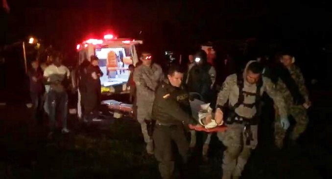 En helicóptero fue evacuado patrullero de la Policía que fue herido con arma de fuego en Segovia