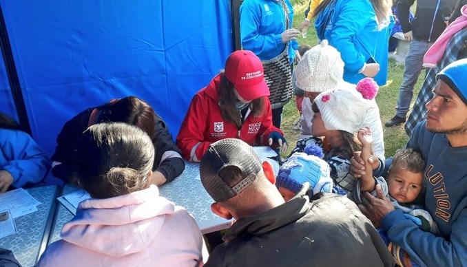 Inició la reubicación de ciudadanos venezolanos asentados en la Terminal de El Salitre en Bogotá