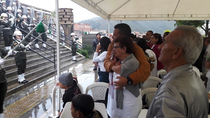 En San Antonio de Prado, en Medellín, se le rindió un homenaje al líder asesinado José Abigail Caro