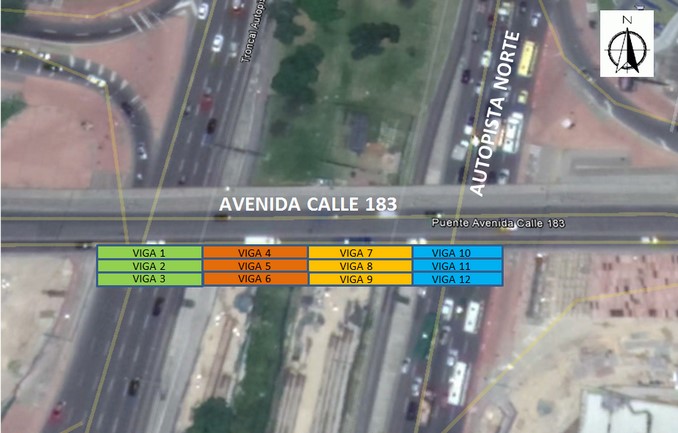 Habrá cierre nocturno en tramo de autopista Norte en Bogotá por obras del puente vehicular de la calle 183