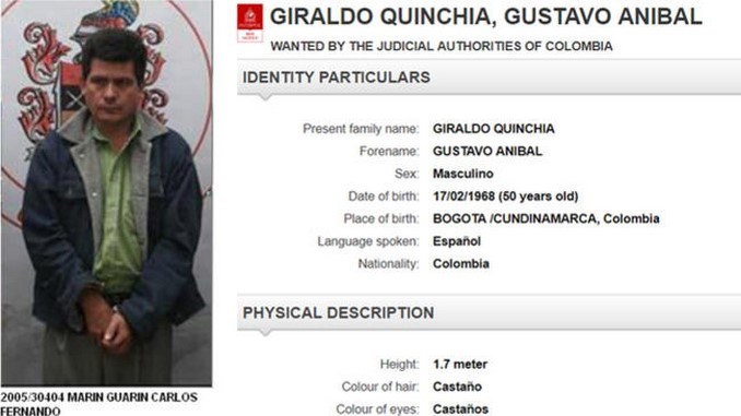 Interpol expidió circular roja contra alias 'Pablito', miembro del comando centra del Eln
