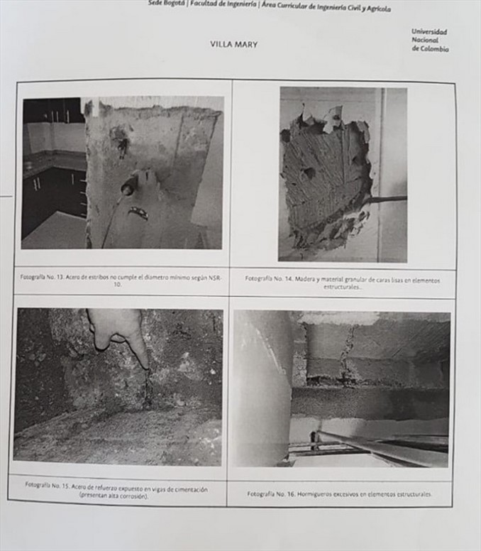 Universidad sugirió la evacuación inmediata de cuatro edificios ilegales en Cartagena