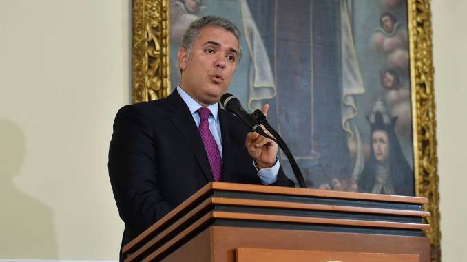 El presidente Iván Duque