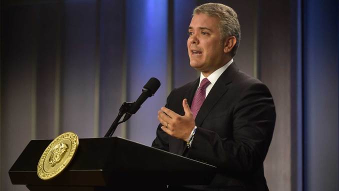 El presidente Iván Duque