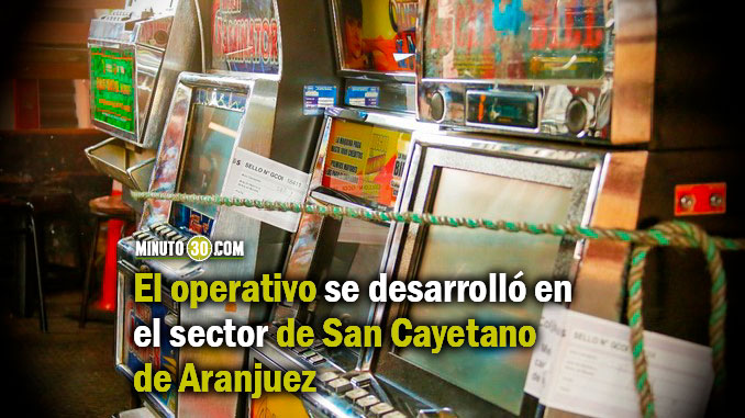 En la Comuna 4 de Medellín las autoridades incautaron 35 máquinas tragamonedas