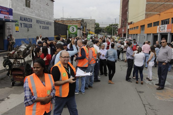Así se vivió el simulacro nacional de respuesta a emergencias en Medellín