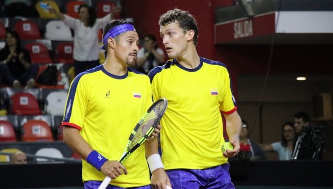 Serie Colombia-Suecia de Copa Davis en 2019 se jugará en Bogotá 1 CRISTIAN RODRIGUEZ Y ALEJANDRO GOMEZ