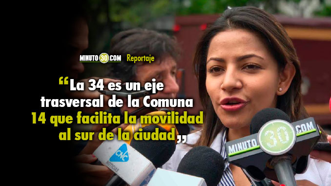 En la avenida 34, en el Poblado, la Alcaldía iniciará obras de ampliación