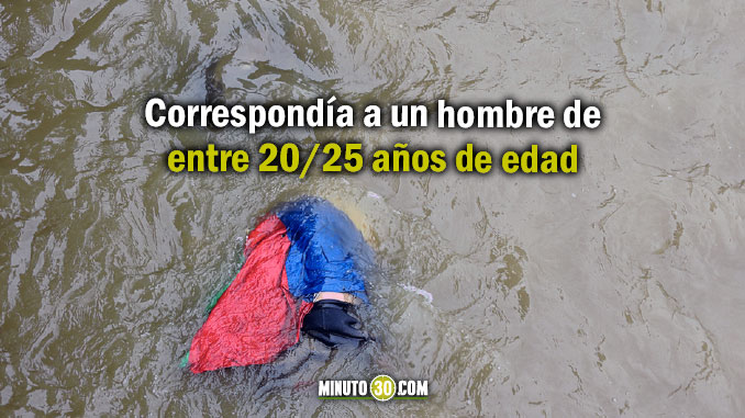 Cuerpo en el río Medellín. 1 de NOV