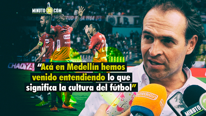 El alcalde de Medellín invitó a la ciudadanía a vivir la final de la Liga Águila en paz