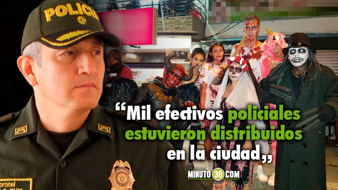 Policía entregó un balance de la celebración de Halloween en Medellín