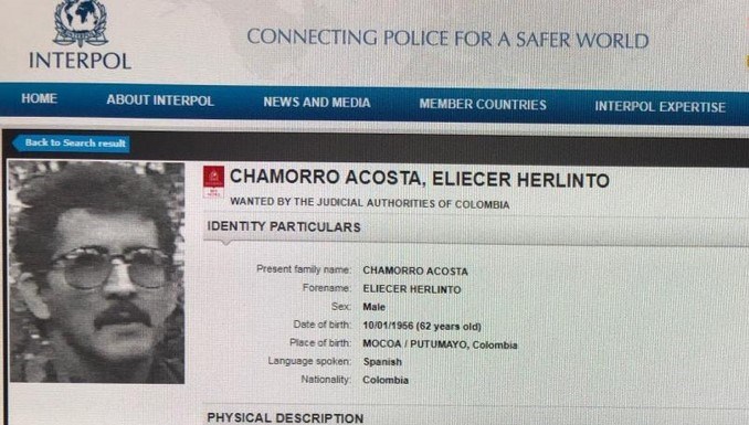 Interpol emitió circular roja contra 'Antonio García' y 'Ramiro Vargas', miembros del Comando Central del Eln