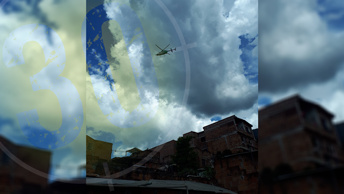 helicoptero Halcón de la policía
