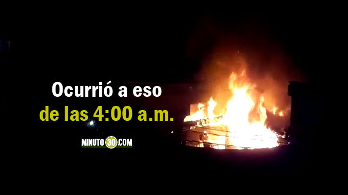 Este jueves se registró un incendio en el barrio Santa Fe