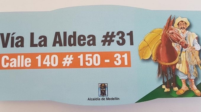 ¡Qué belleza! Las placas de nomenclatura de Palmitas llevarán un arriero