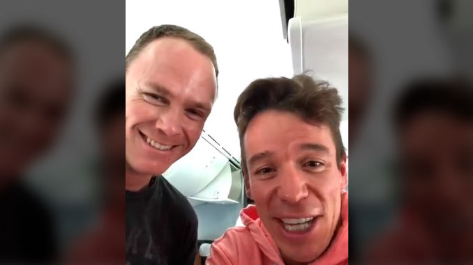 Rigoberto Urán y Chris Froome