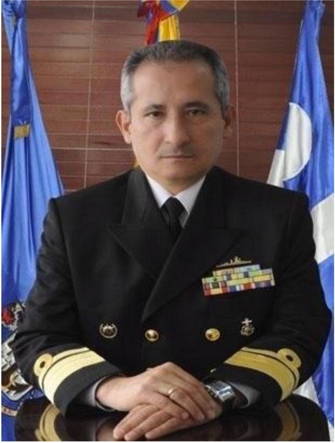 Vicealmirante Evelio Ramírez Gafaro, comandante de la Armada Nacional