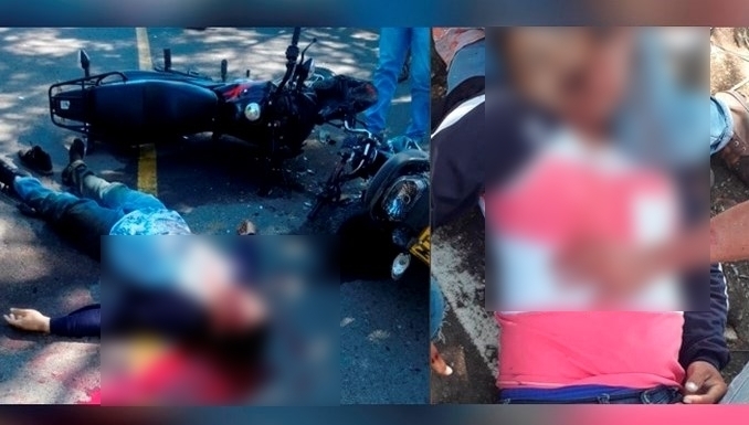 Accidente motociclistas Pailitas Cesar