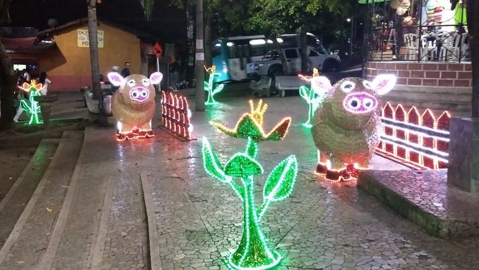 Así se ven los Alumbrados Navideños en los corregimientos de Medellín