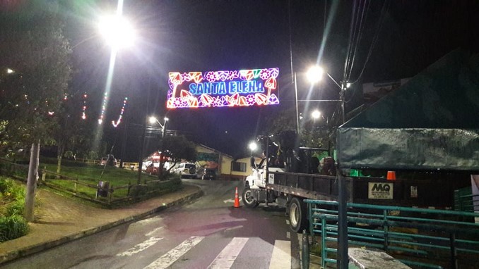 Así se ven los Alumbrados Navideños en los corregimientos de Medellín