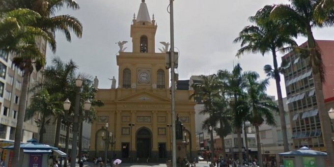 Catedral de Campinas, en Sao Paulo, Brasil, vista en Google Maps - Foto: Google Maps