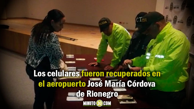 Devuelven a sus propietarios 16 celulares hurtados que iban a ser sacados del país