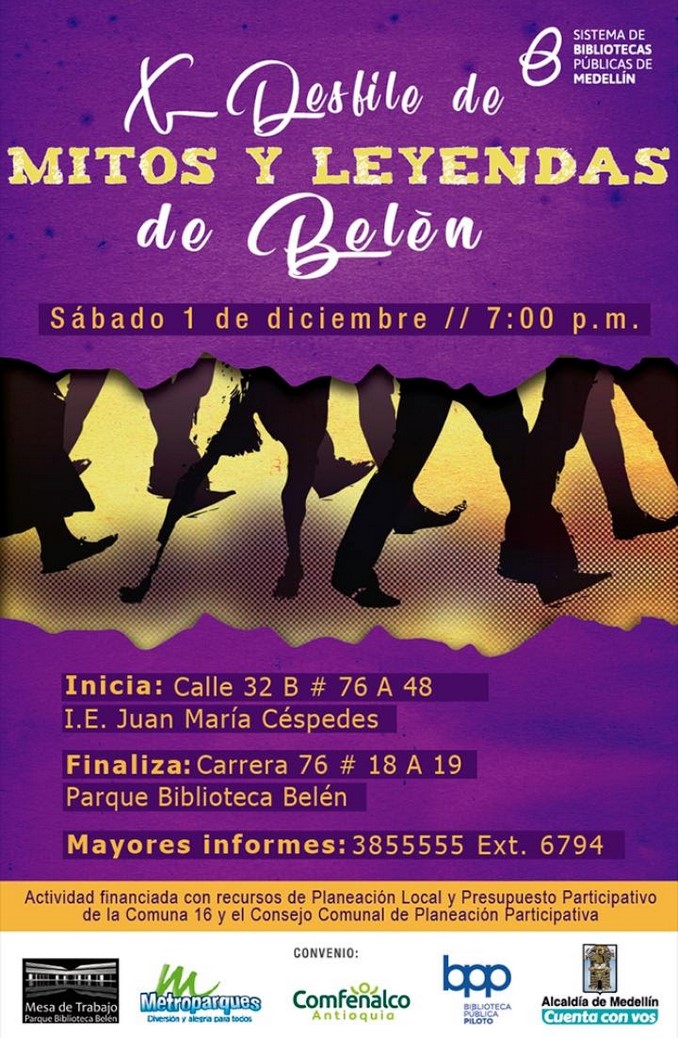 Este sábado el barrio Belén también tendrá su Desfile de Mitos y Leyendas, ¡no se lo pierda!