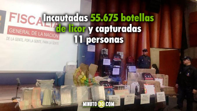 Gigantesca incautación de licor adulterado que iba a ser vendido este diciembre. Le pertenecía a la banda 'Doble A'