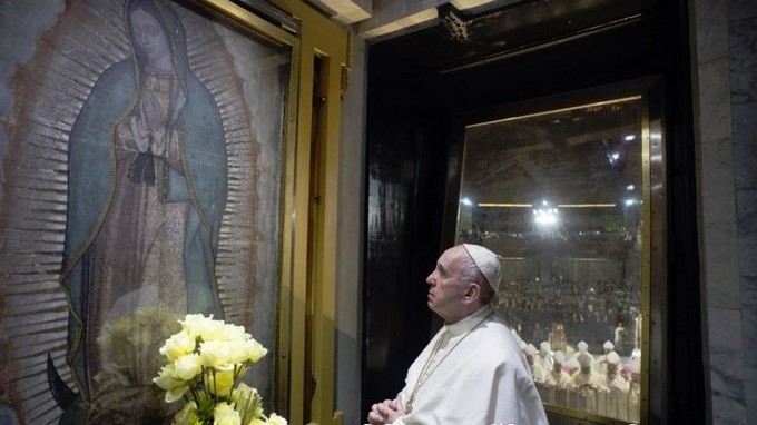 El papa Francisco saluda a los latinoamericanos por la fiesta de Virgen Guadalupe