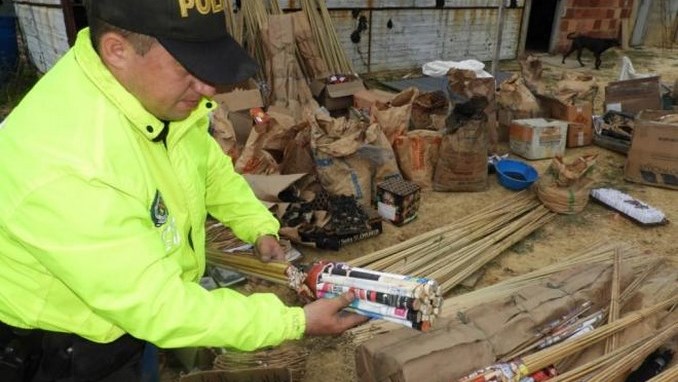 Más de $ 10 millones fueron incautados en pólvora en el Valle de Aburrá