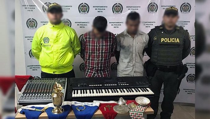 Capturados robo iglesia Puerto Gaitán, Meta