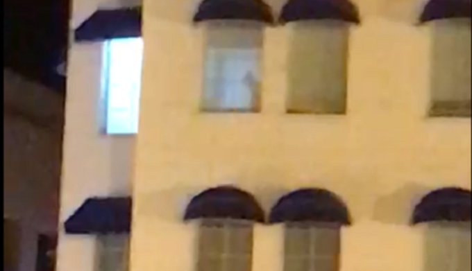 Video. En pleno ‘ajetreo’ los vieron por la ventana de un hotel en Cartagena