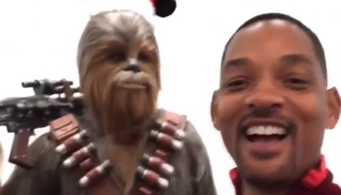 Chewbacca y Will Smith/ Tomada de Instagram: @willsmith