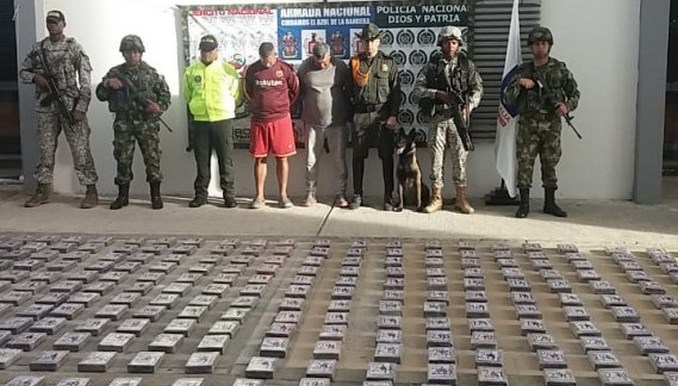 Armada Nacional incauta cerca de media tonelada de cocaína en Inírida