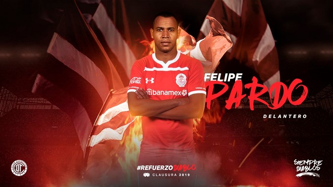 El Toluca anuncia el fichaje de Felipe Pardo