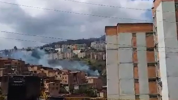 eportan incendio en el sector de Vallejuelos