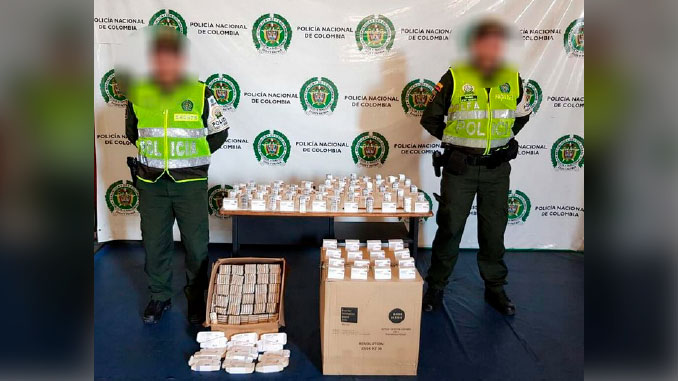 Medicamentos incautados en Barranquilla