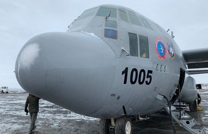 Regresó al país el Hércules C-130 tras culminar la Tercera Campaña Antártica