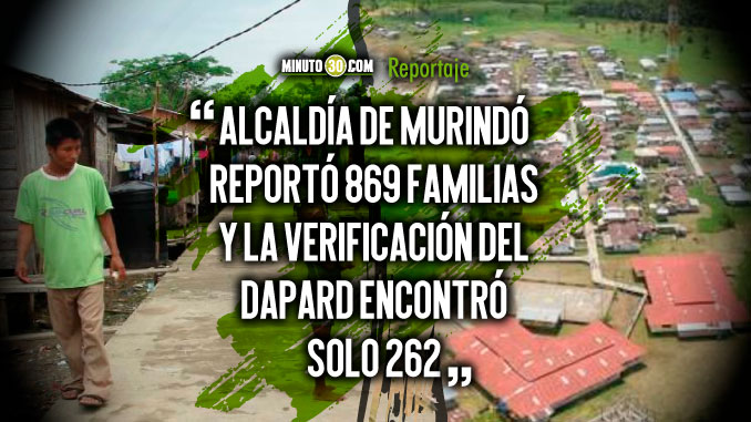 Hallaron irregularidades en el número de familias damnificadas reportadas en Murindó