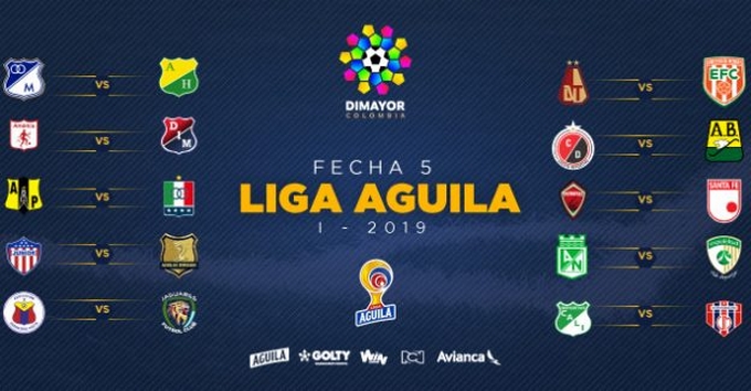 Estos son los datos interesantes de cada partido de la fecha 5 en la Liga Águila