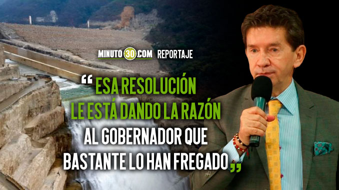 Si la Gobernación no reclama pérdidas por Hidroituango, también será investigada