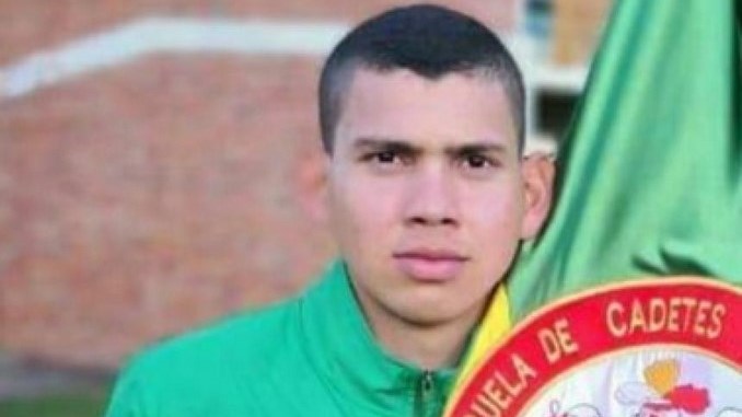 El cadete Andrés Fuentes