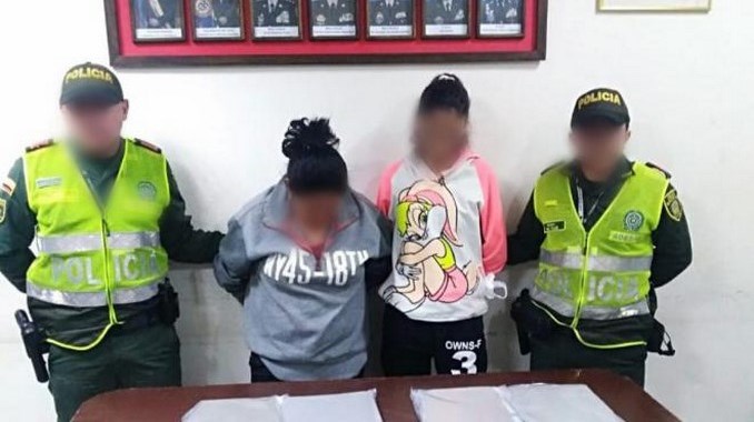 Mujeres capturadas con marihuana en San Andrés
