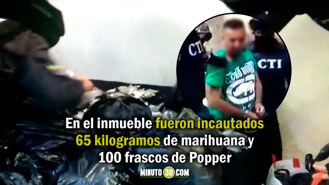 Domiciliaria para hombre capturado en su propia casa con estupefacientes. Ocurrió en Barrio Antioquia