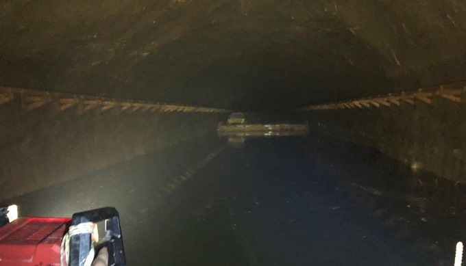 Foto muestra intactas las paredes y techos de la casa de máquinas de Hidroituango