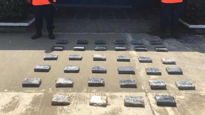 Cocaína incautada en Turbo