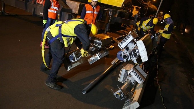 En Bogotá retiraron antenas ilegales que estaban instaladas en espacio público
